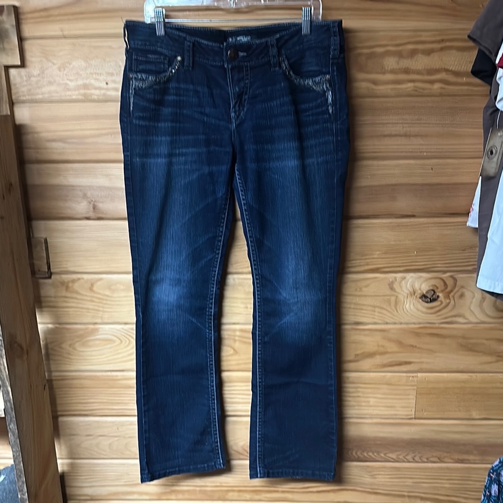 Silver Aiko Dark Blue Women's Jeans Size 33 X 31